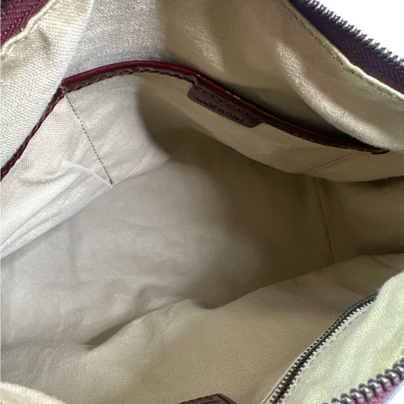 Burberry Burgundy and Cream Heart Satchel - Picture 7 of 10